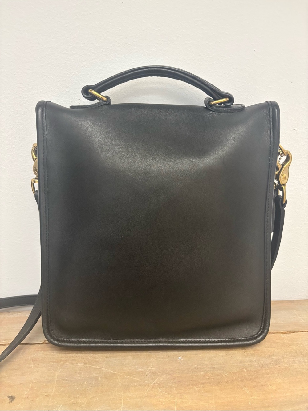 Vintage 90’s Black COACH Station Leather Bag 5130-crossbody- Beautiful! - Picture 4 of 16